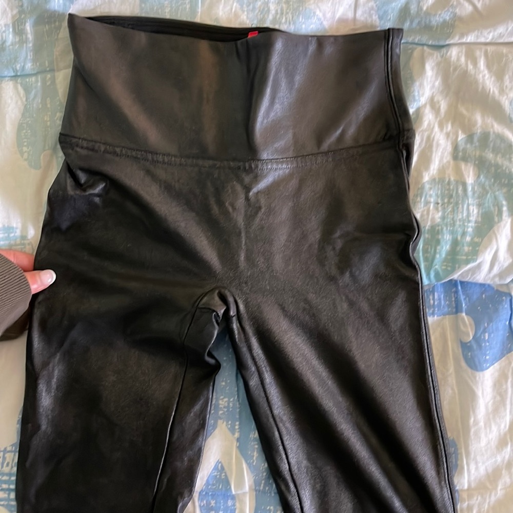 Spanx leather leggings